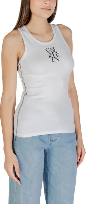 Maicë Calvin Klein Jeans femra, e bardhë