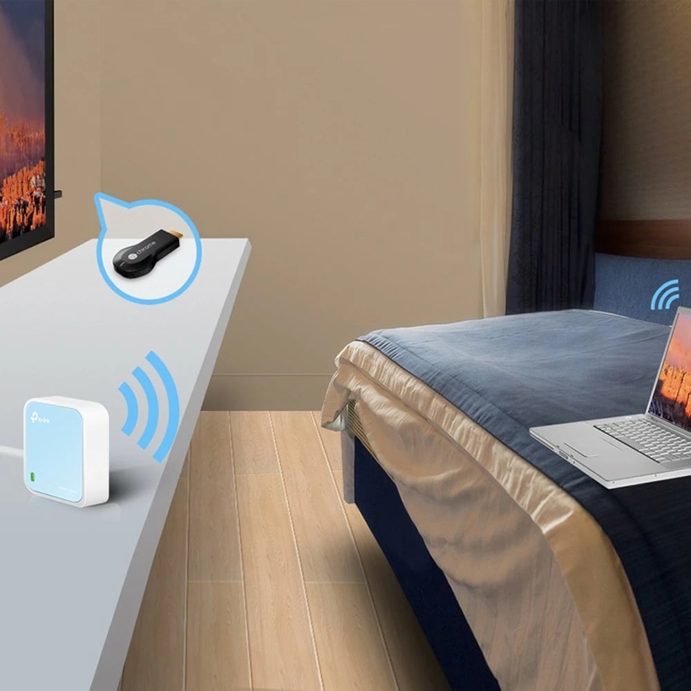 Router Wi-Fi TP-Link WR802N, N300 Nano, i bardhë
