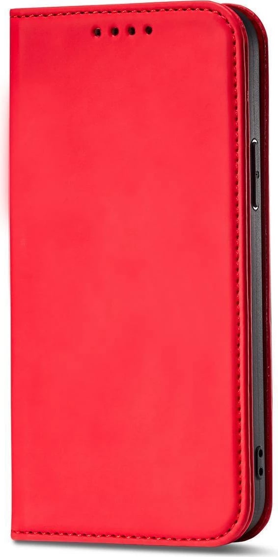 Mbështjellës Hurtel Magnet Card Case për Samsung Galaxy S23, me kapak, portofol dhe mbajtëse, Kuq