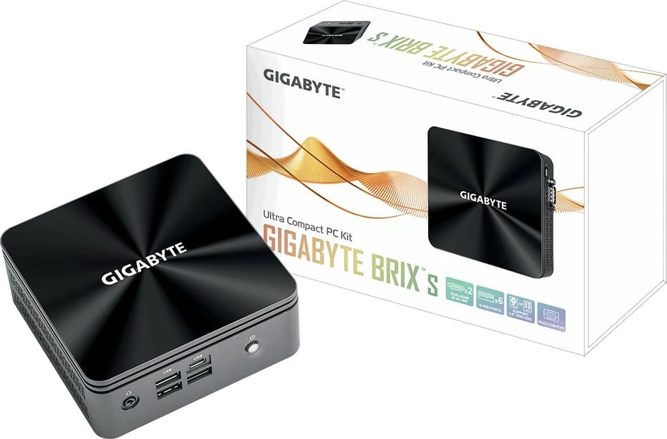 Mini PC barebone Gigabyte GB-BRI3H-10110, BGA 1528, M.2, PCI Express, Serial ATA, Ethernet LAN, Wi-Fi 5, 90 W