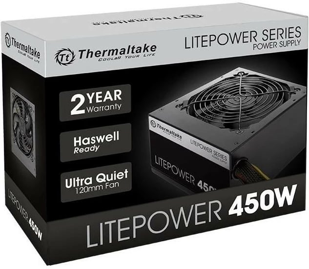 Kasë Thermaltake Litepower II 450W, e zezë