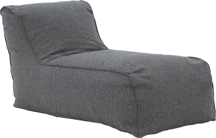 Lara puf-lounger, material stof, ngjyrë gri
