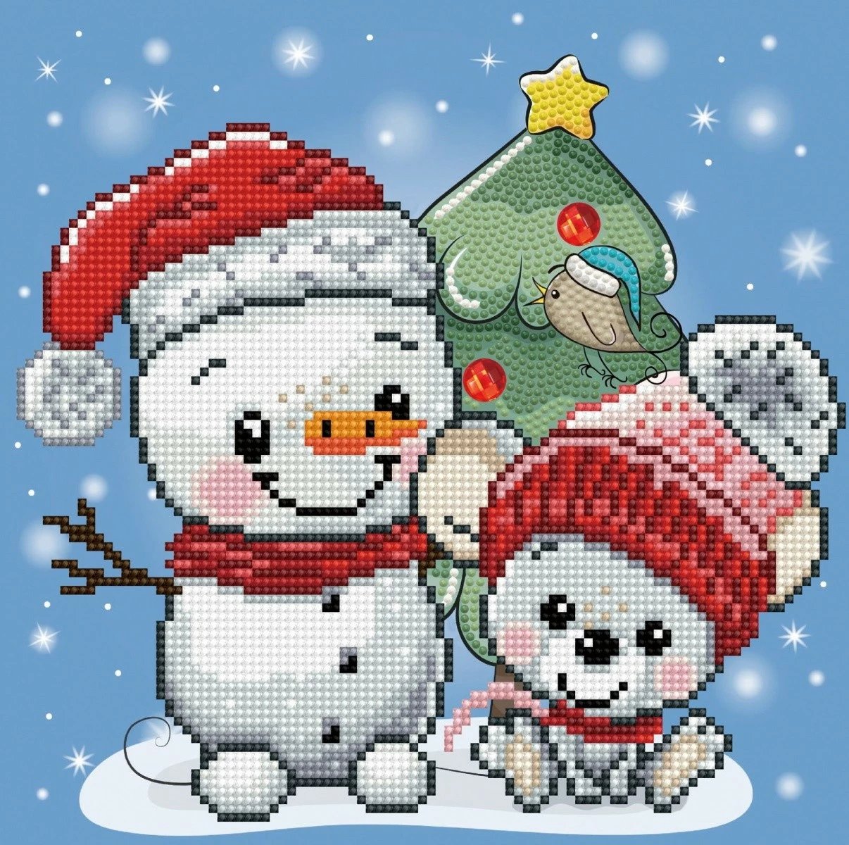 Set mozaiku Diamond Dotz Dante Baby Jesus Christmas, shumëngjyrësh