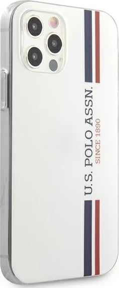 Mbështjellës U.S. Polo Assn. USHCP12MPCUSSWH për iPhone 12/12 Pro 6.1", Tricolor, Bardhë