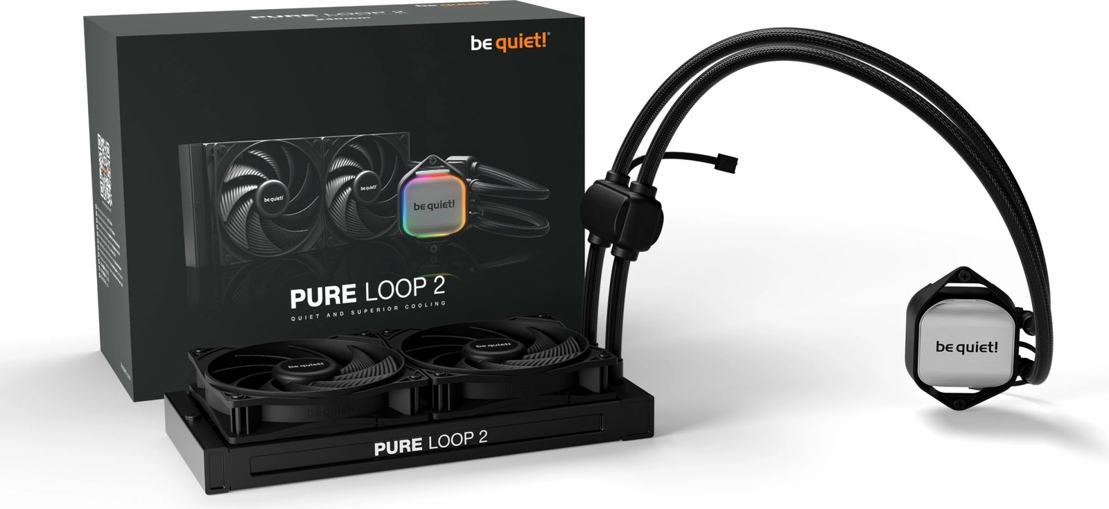 Ftohës uji Be Quiet! Pure Loop 2, 240mm, i zi