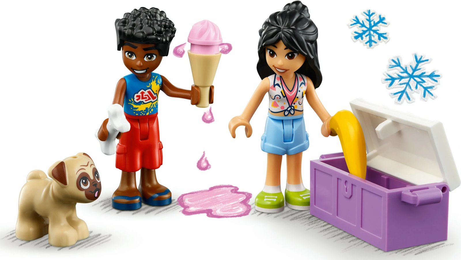 Set ndërtimi LEGO Friends Beach Buggy Fun, 61 pjesë, shumëngjyrësh