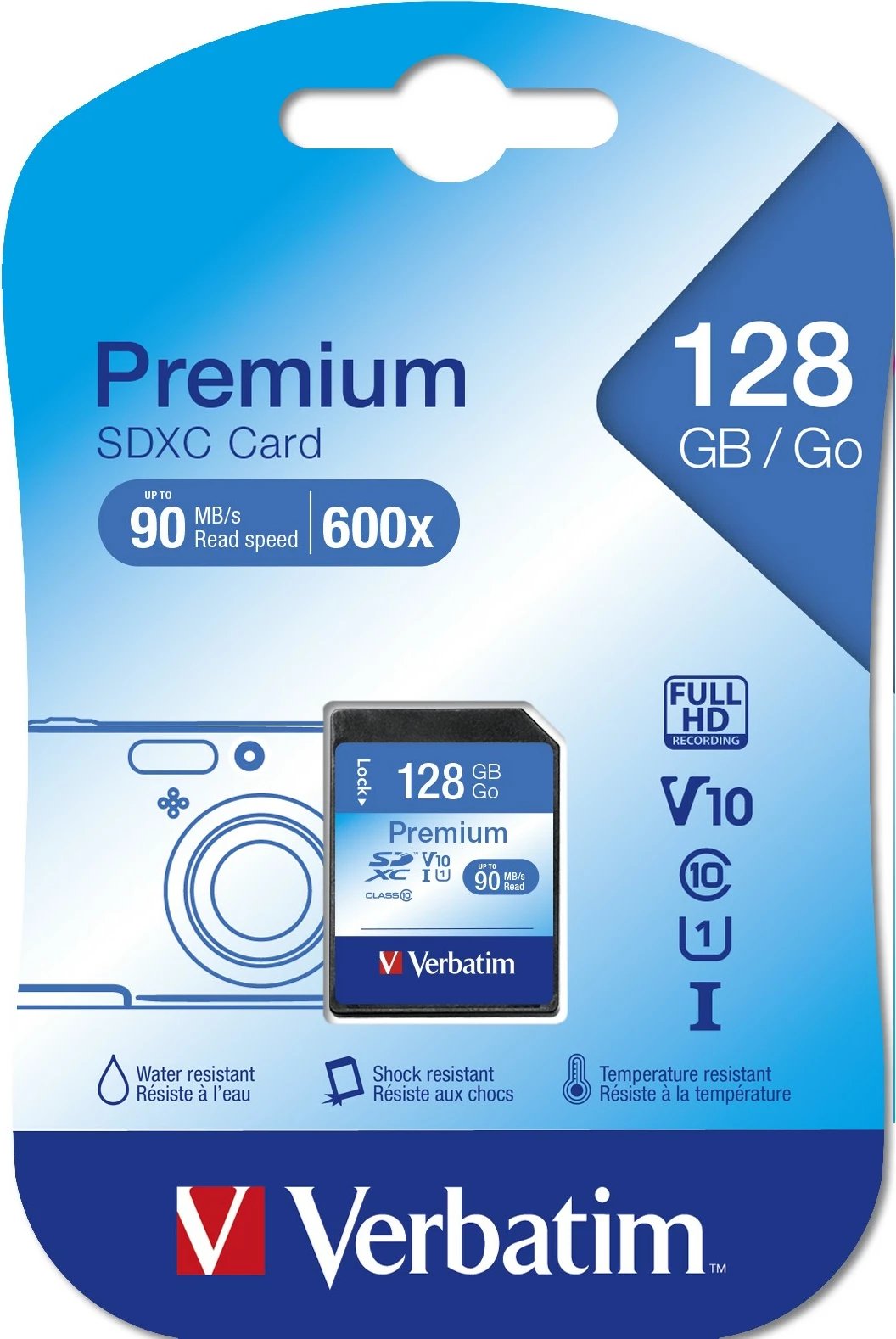 Kartelë memorie Verbatim Premium SDXC 128GB Class 10 multikolor
