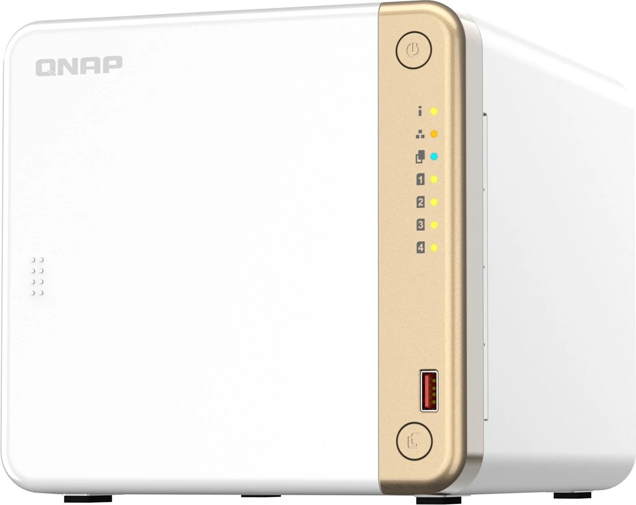 Kasë NAS QNAP TS-462-4G, Intel Celeron N4505, 4 GB RAM DDR4, Tower, Bardhë