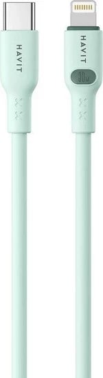 Kabëll USB Type-C Havit CB6281, 1 m, Jeshil