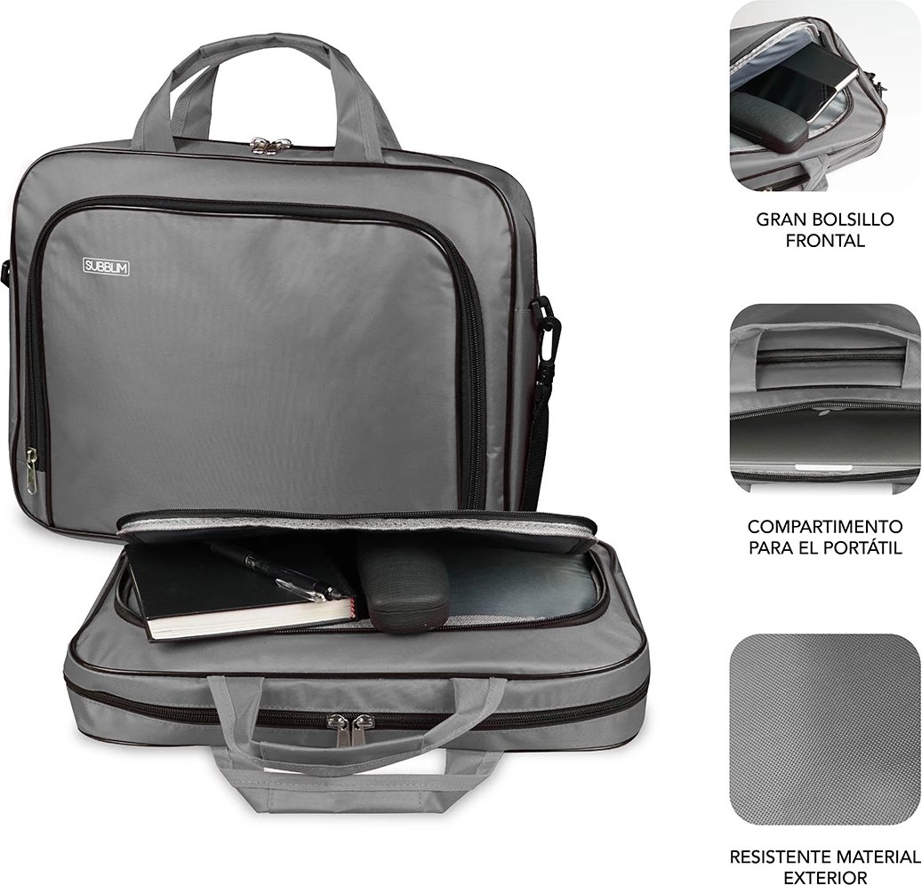 Çantë laptopi SUBBLIM Oxford 15,4-16" Gri SUB-LB-1OLB051