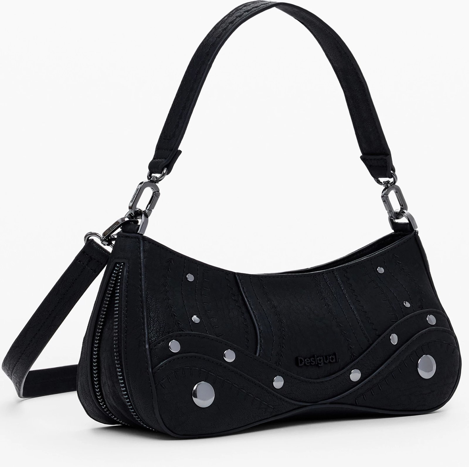 Çantë për femra DESIGUAL EMBRO PATCH ALSACIA, e zezë Çantë për femra DESIGUAL EMBRO PATCH ALSACIA, e zezë