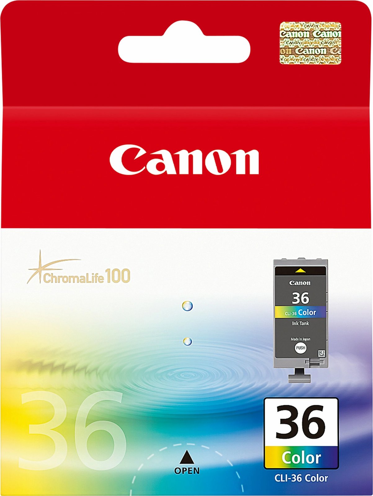 Kartrixh ngjyrash Canon CLI-36, Standard Yield, Cyan, Magenta, Yellow