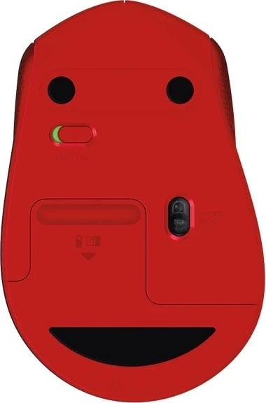 Maus Logitech M330 Plus, i kuq