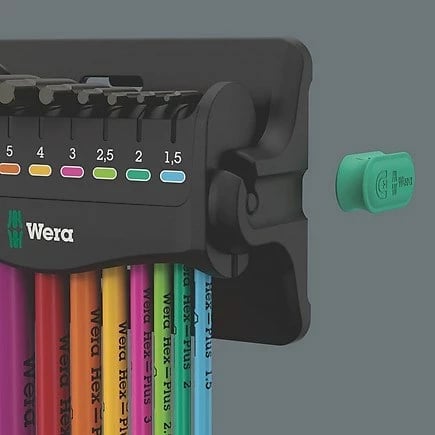 Set çelësa imbus Wera 05133165001, 9 copë, multikolor