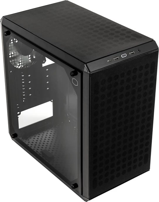 Kasë Cooler Master MasterBox Q300L, Micro ATX/Mini-ITX, xham i temperuar, e zezë