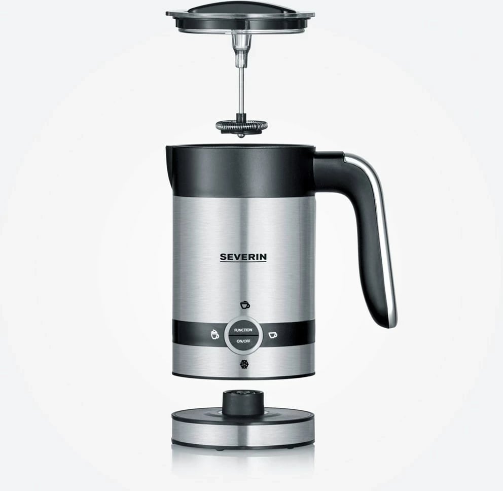 Shkumëzues qumështi SEVERIN SM 3584, automatik, 100 ml, i zi/inox