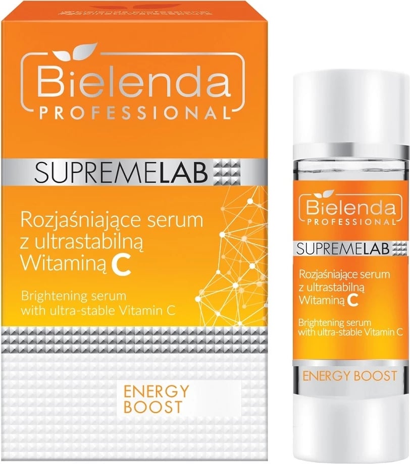 Serum ndriçues për fytyrë Bielenda Professional SupremeLab Energy Boost me vitaminë C, 15ml