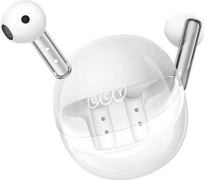 Kufje TWS QCY AilyBuds Clear T32, të bardha