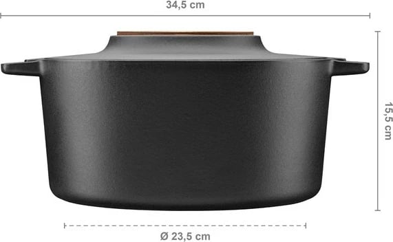 Tenxhere Fiskars Norden 6L, gize, emalim, e zezë