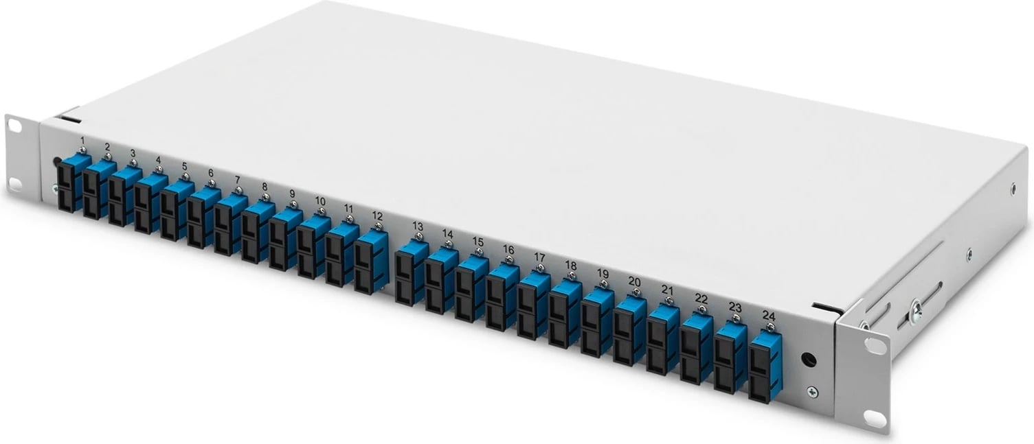 Kutia për fibra optike Digitus, SC, OS2, Gri