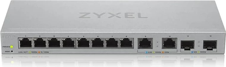 Switch Zyxel XGS1210-12, Managed, Gigabit Ethernet, Gri