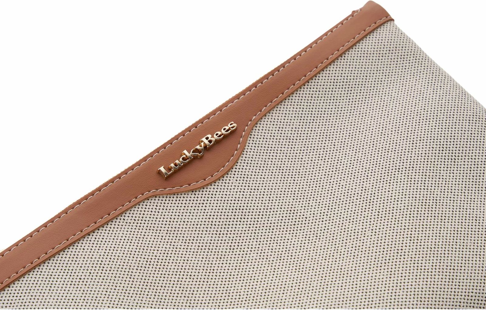 Çantë dore Lucky Bees, Clara, ngjyrë tan