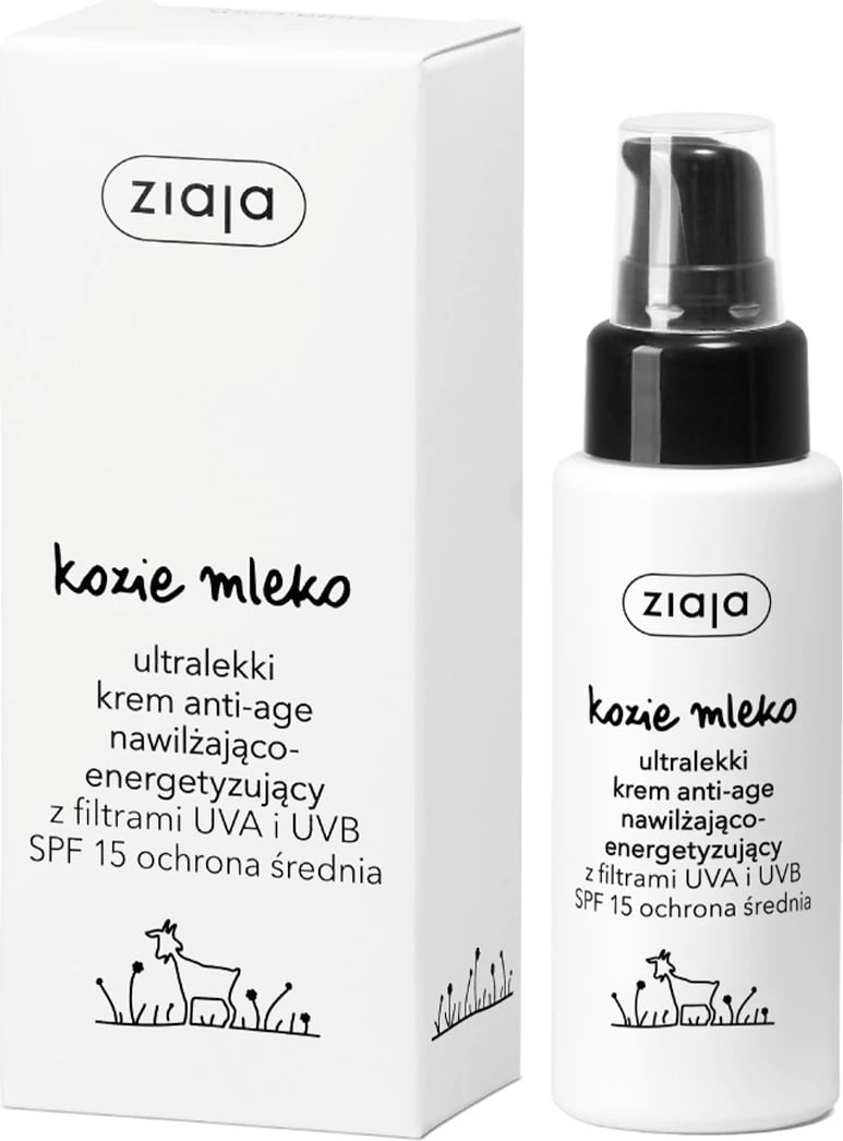 Krem fytyre Ziaja Goat Milk Ultra-Light Anti-Age Cream SPF15 50ml