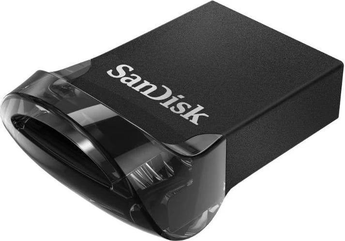 USB SanDisk 64GB Ultra Fit, e zezë