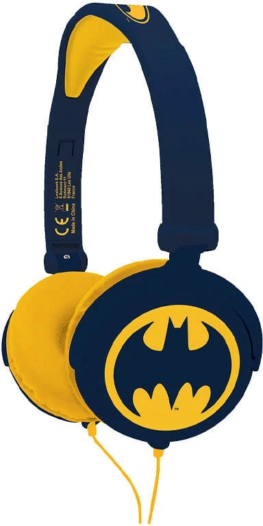 Kufje me tela Lexibook HP015BAT Batman, për fëmijë, e zezë/e verdhë