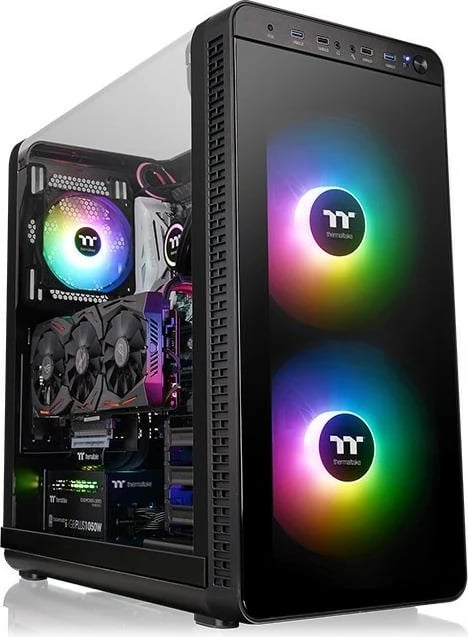 Ventilator kasë Thermaltake Pure 20 ARGB Sync 200mm, me ARGB-Controller, i zi