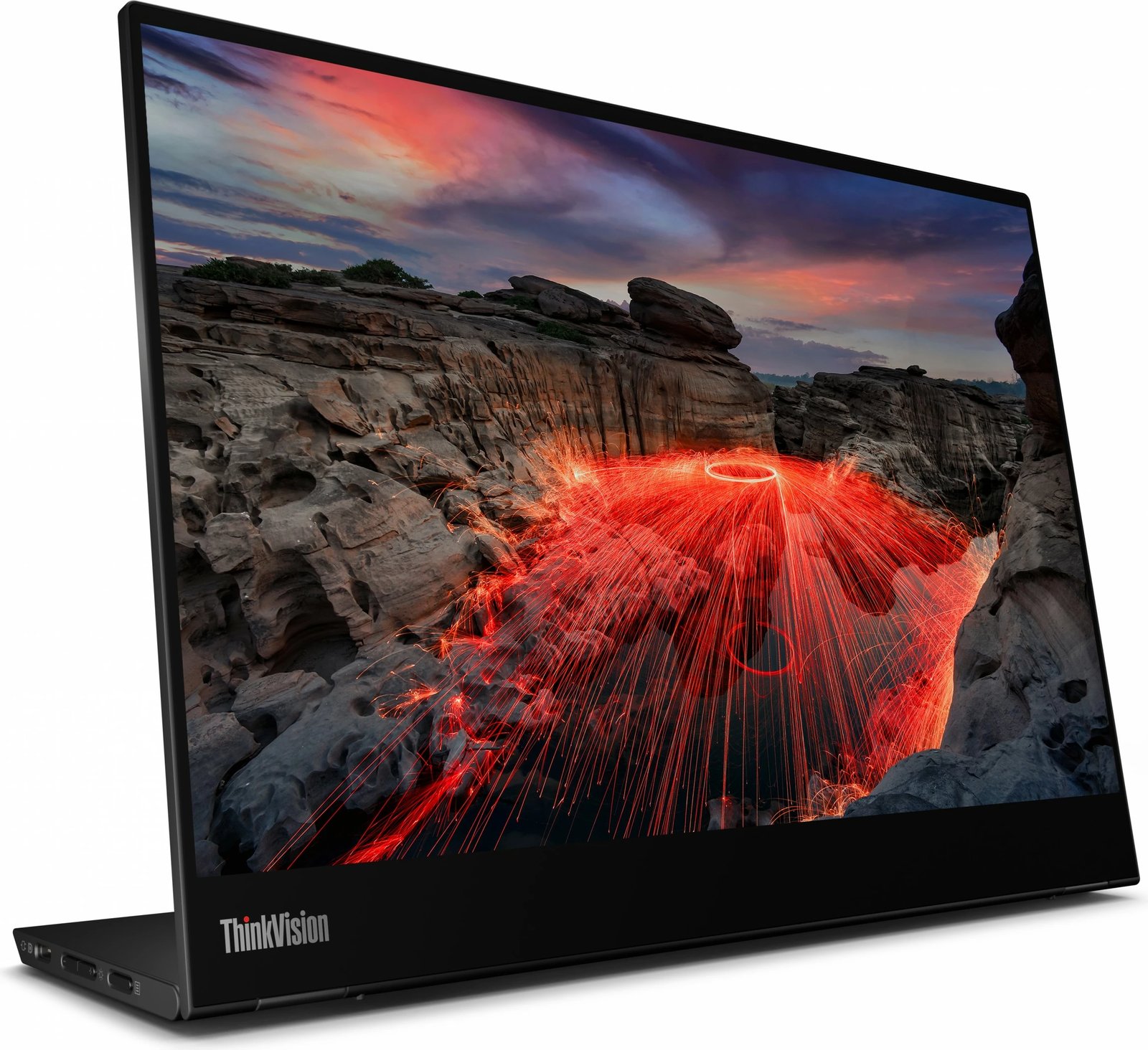 Monitor Lenovo ThinkVision M14t Gen 2, 35.6cm/14", Touch, 60Hz, Raven Black