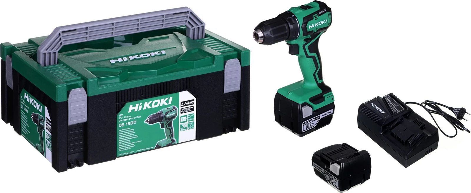 Aku mjet HiKOKI DS18DDWPZ, 18V, 55Nm, 2x5Ah, BL, Gjelbër