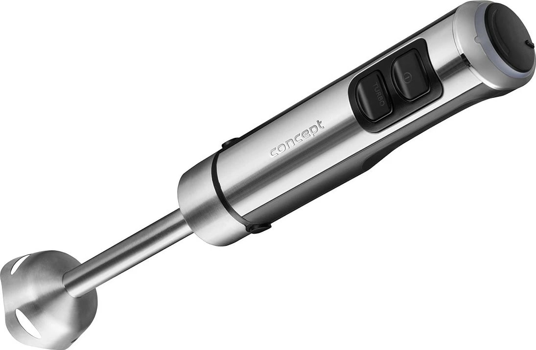 Blender dore Concept TM5520, 1500W, me chopper dhe tel për rrahje, Inox/zi, set