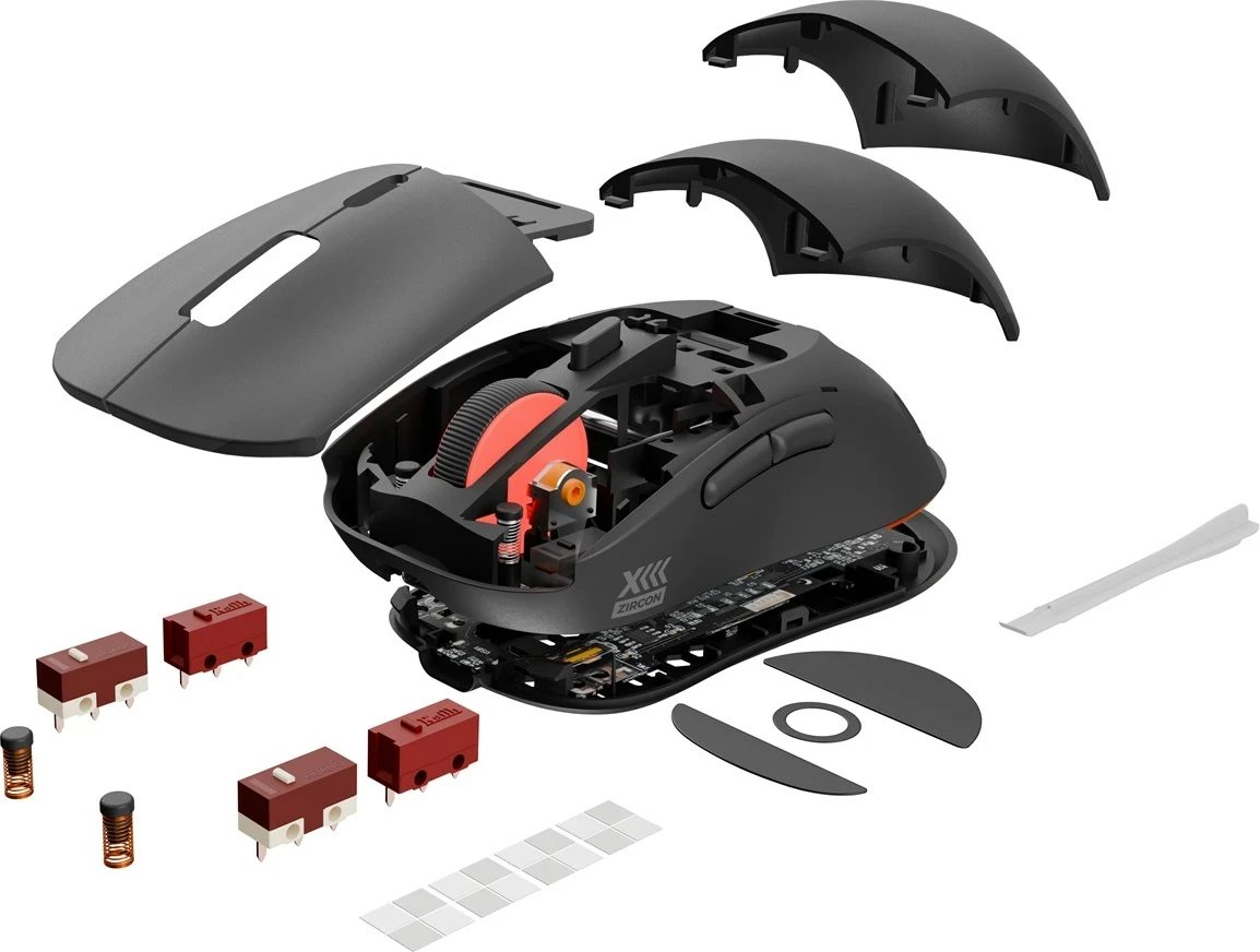 Maus GENESIS Zircon XIII, wireless + USB Type-C, 26000 DPI, i zi