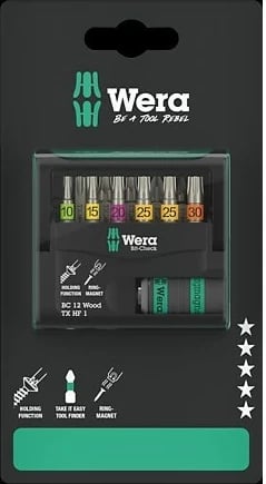 Set bitash Wera 05073641001, 10 copë