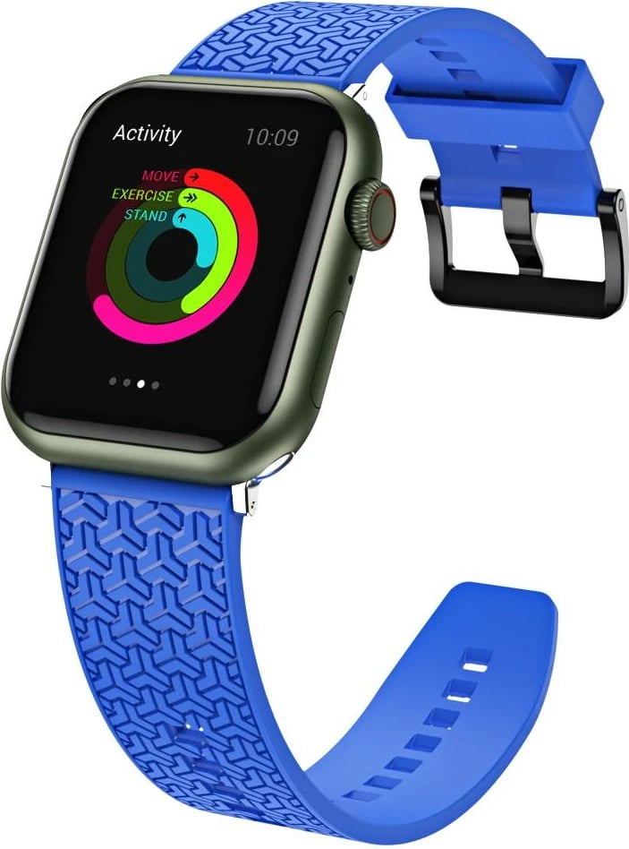 Rrip për smartwatch Hurtel Strap Y për Apple Watch 42/44/45mm, TPU, Blu