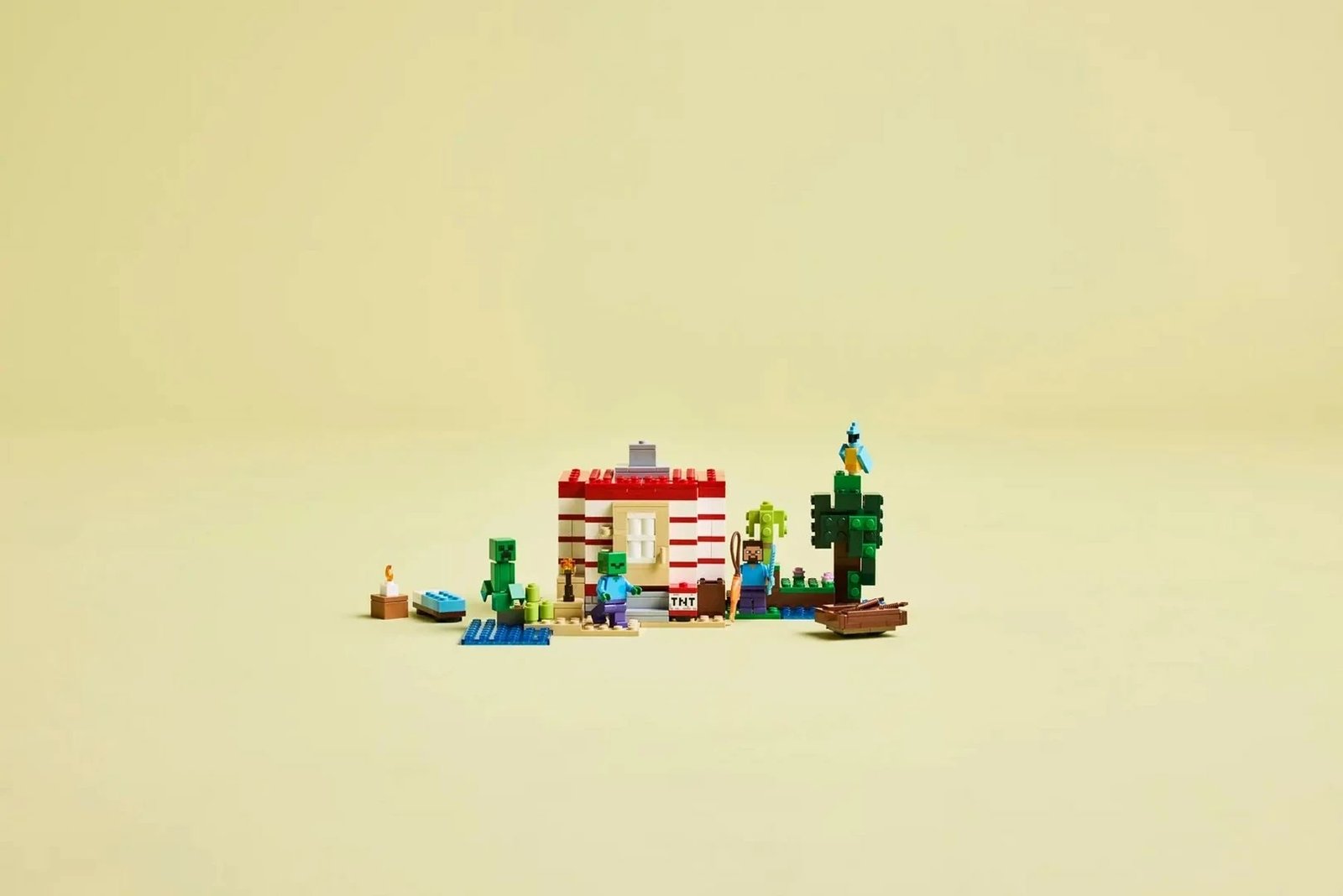 Set LEGO Minecraft 21275 The TNT Jungle House, 287 pjesë