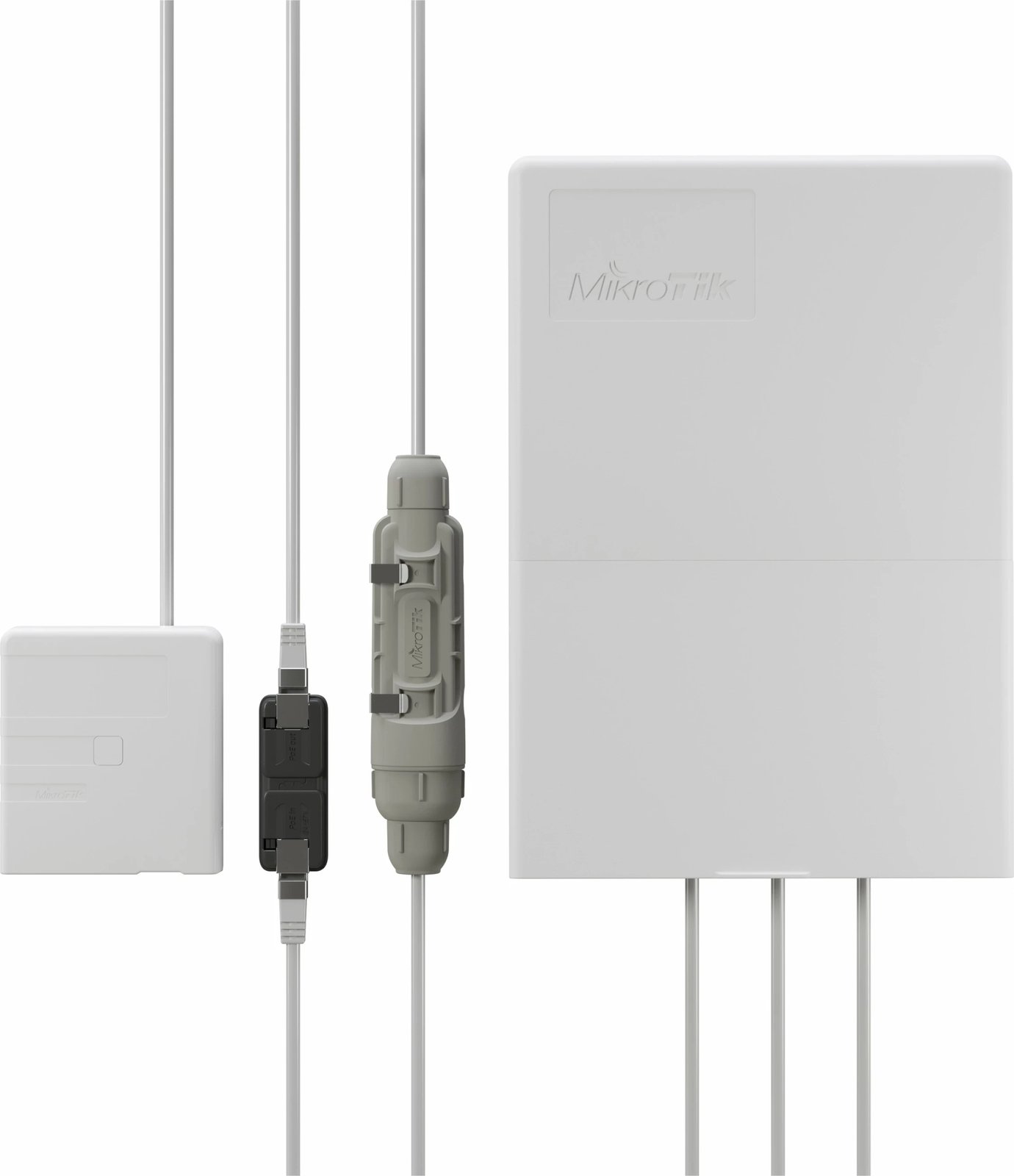 PoE injector MikroTik GPEN me SFP, Gigabit Ethernet, 10,100,1000 Mbit/s, Bardhë