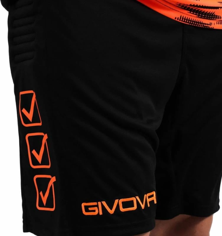 Set portieri Givova për meshkuj dhe fëmijë, e zezë dhe portokalli