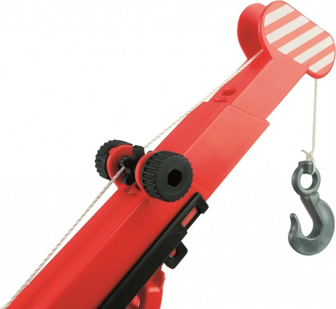Kamion lodër vinç Wader Middle Truck 38 cm, plastikë, kuq e zi