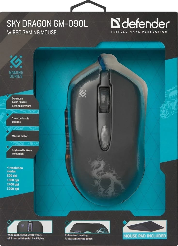 Maus Defender GM-090L, 3200 DPI, i zi