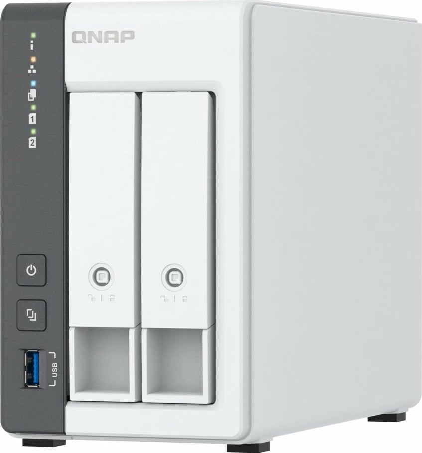NAS QNAP TS-216G, 2-bay, ARM 2.0GHz, 4GB RAM, 1 x 2.5GbE, Bardhë