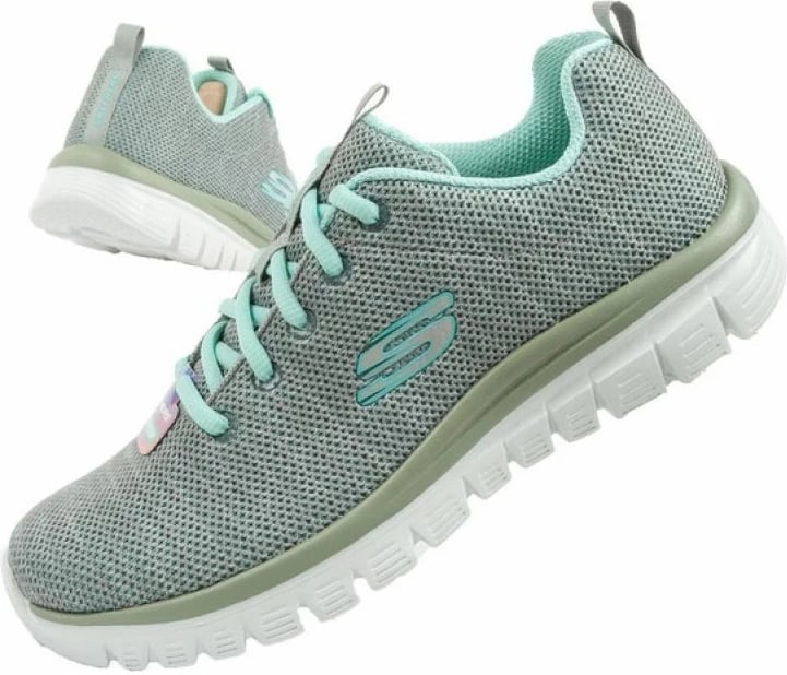 Atlete femra Skechers, të hirit