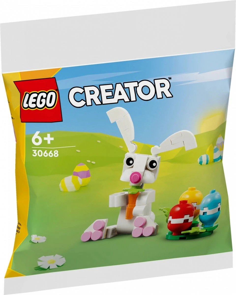 Set LEGO Creator 30668 Lepuri i Pashkëve me vezë shumëngjyrëshe, 68 pjesë