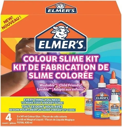 Set slime Elmer's DIY, ngjyra të ndryshme, 430ml