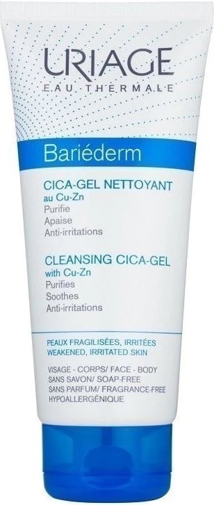 Xhel pastrues për fytyrë dhe trup URIAGE Bariederm Cleansing Cica-Gel 200ml