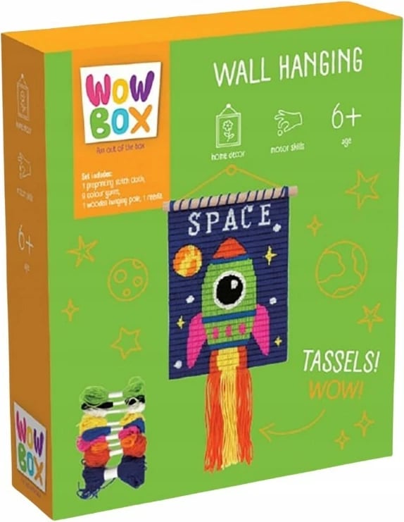 Set makrame Tm Toys WOW BOX, për dekor muri, shumëngjyrësh