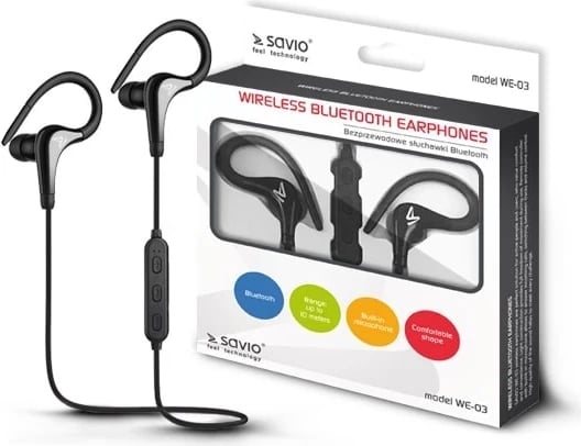 Dëgjuese me bluetooth Savio, të zeza