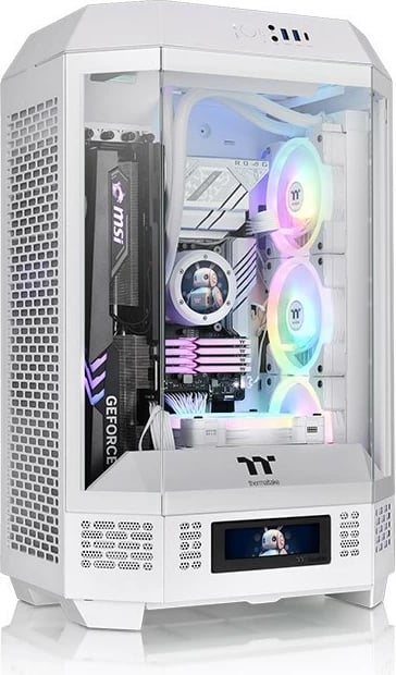 Ekran LCD 3.9 inç Thermaltake, aksesor për kasë, i zi