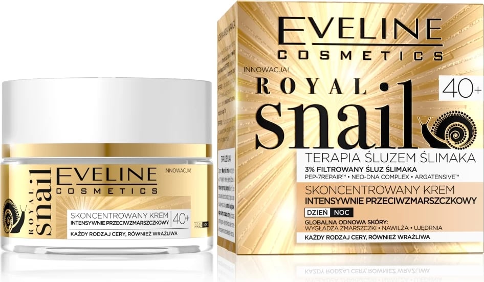 Krem kundër rrudhave për femra Eveline Cosmetics Royal Snail 40+, 50ml